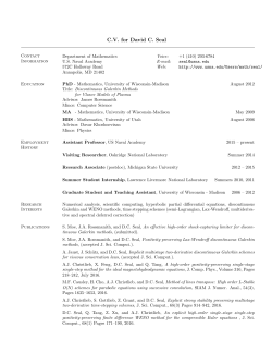 CV for David C. Seal