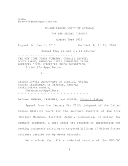 UNITED STATES COURT OF APPEALS FOR THE SECOND