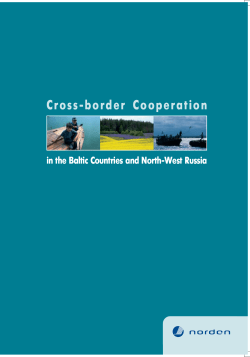 Cross border Cooperation in the Baltic Countries
