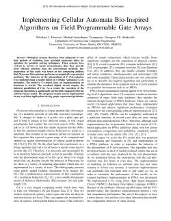 Implementing Cellular Automata Bio-Inspired Algorithms
