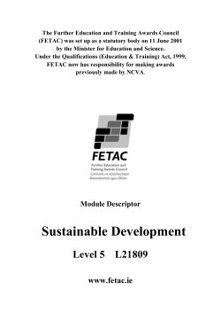 Sustainable Development