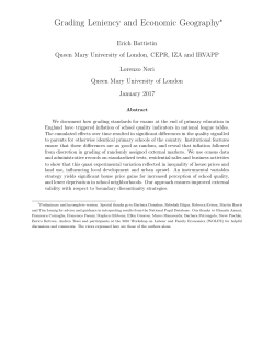 Grading Leniency and Economic Geography