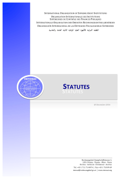 statutes - intosai