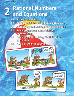 Rational Numbers and Equations