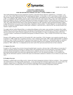 Conflict Minerals Report 2015