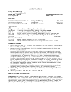 complete cv - Kansas State University
