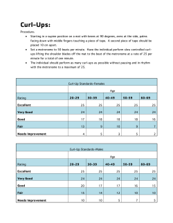 Curl-Ups: - La Crosse YMCA