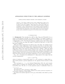 Apollonian structure in the Abelian sandpile