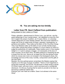 Letter 18--You are asking me too timidly