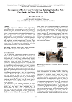 Development of Underwater Terrain Map Building Method on Polar