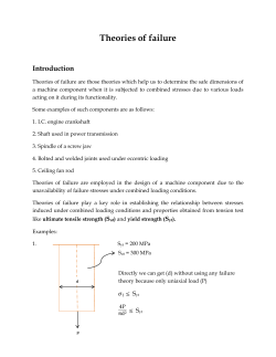 Theories of failure
