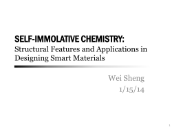 Self-Immolative Chemistry