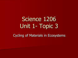Science 1206 Unit 1
