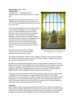 The Kiss 1901-4 Voted the nation‟s favourite work of art in a 2003