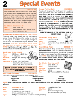 Special Events - Hickory Hills Park District