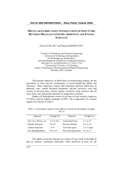 micellar lubrication: interactions of soft-corereverse