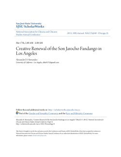 Creative Renewal of the Son Jarocho Fandango in Los Angeles