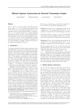 Efficient Spanner Construction for Directed Transmission Graphs