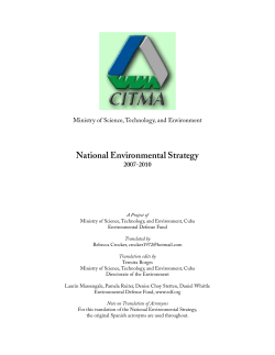 National Environmental Strategy
