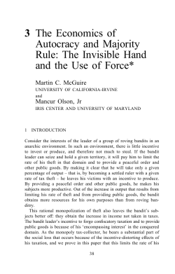 3 The Economics of Autocracy and Majority Rule: The Invisible Hand