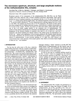The microwave spectrum, structure, and large
