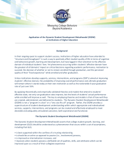 The Dynamic Student Development Metatheodel (DSDM)