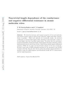 Non-trivial length dependence of the conductance and negative
