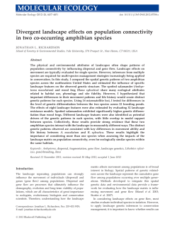 Richardson, J.L. 2012. Divergent landscape effects on population