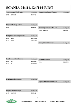 SCANIA 94/114/124/144 P/R/T