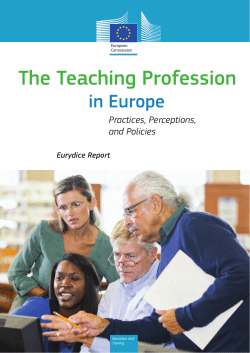 The Teaching Profession in Europe: Practices - Eacea