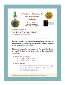 poster session - University of Kelaniya