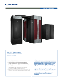 Cray X1E&trade; Supercomputer