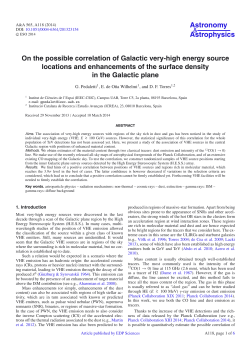 On the possible correlation of Galactic very