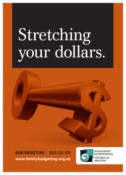 Stretching Your Dollars - The New Zealand Federation of Family
