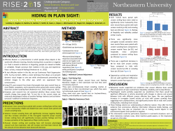 HIDING IN PLAIN SIGHT