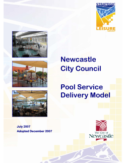 Newcastle City Council Pool Service Delivery Model