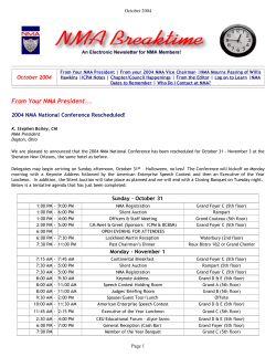 October 2004 - National Management Association