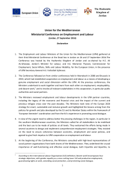 Ministerial Declaration on Employment and Labour