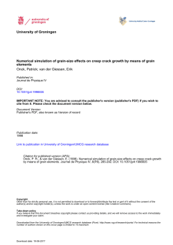 Numerical simulation of grain-size effects on creep crack