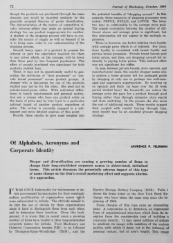 Of Alphabets, Acronyms and Corporate Identity