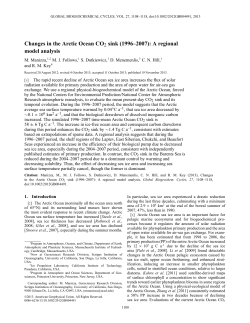 Changes in the Arctic Ocean CO2 sink (1996&ndash;2007): A regional