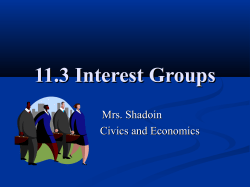 11.3 Interest Groups - Avery County Schools