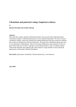 Clientelism and polarized voting: Empirical evidence