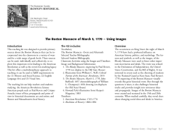 Boston Massacre - Using Images