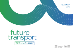 roadmap 2016 - Future Transport NSW