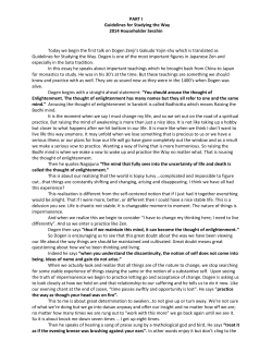 Part I Guidelines for Studying the Way