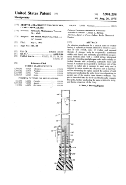 Adapter attachment for crutches, canes and walkers