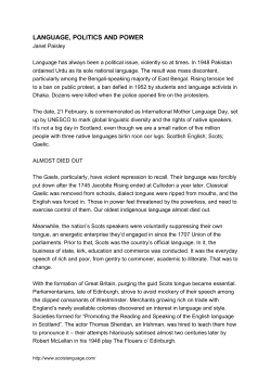 language, politics and power