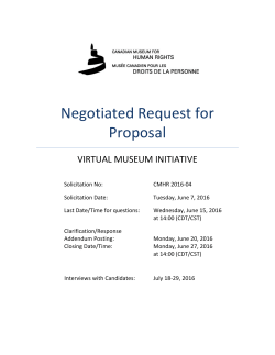 Negotiated Request for Proposal