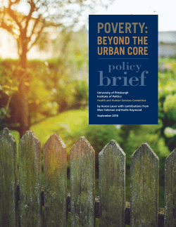 poverty - University of Pittsburgh